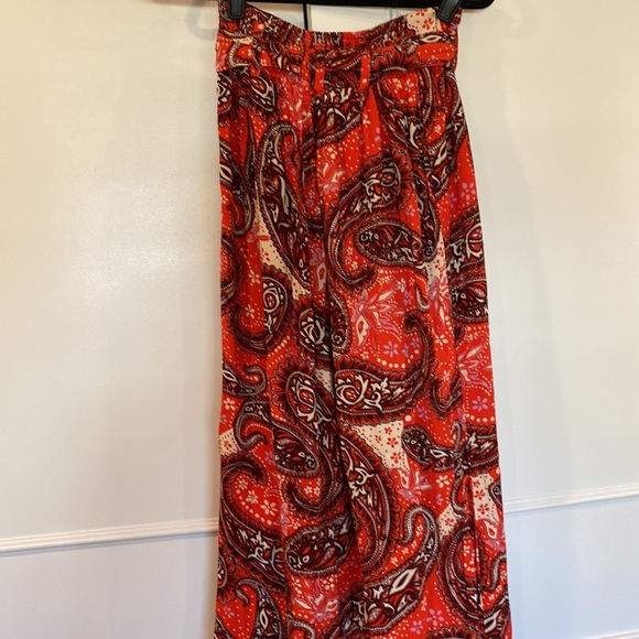 Free People Double Trouble Wide Leg Tiger Lily Combo Pants Size XS - Picture 7 of 13